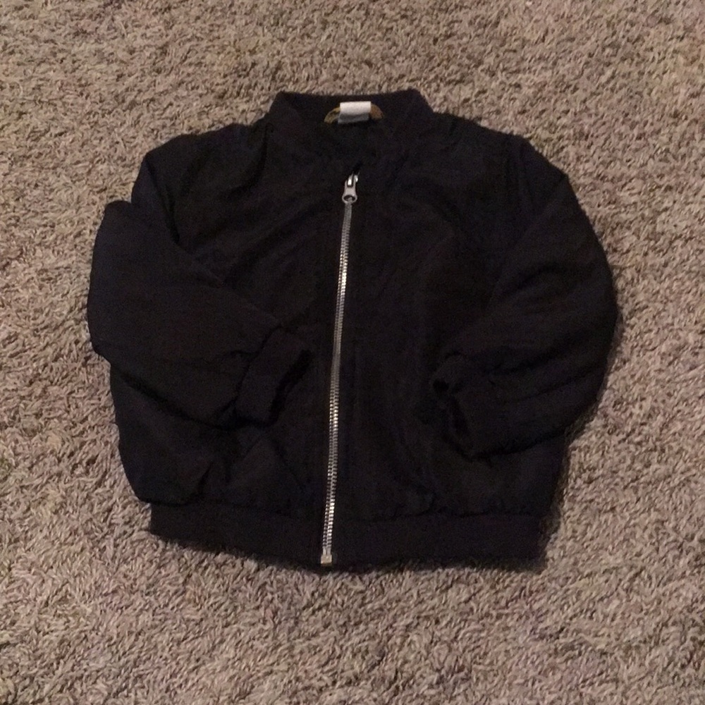 Black bomber jacket